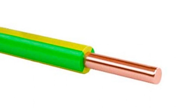 Установочный провод ПуВ 1х0.5 желто-зеленый, цена - купить в интернет-магазине
